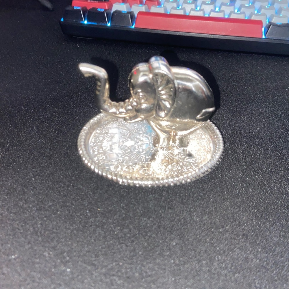 Vintage silver plated elephant